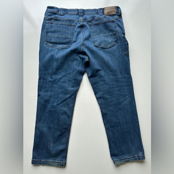 Duluth Medium Wash Ballroom Double Flex Standard Fit Denim Blue Jeans Mens 40x30 - Picture 3 of 11